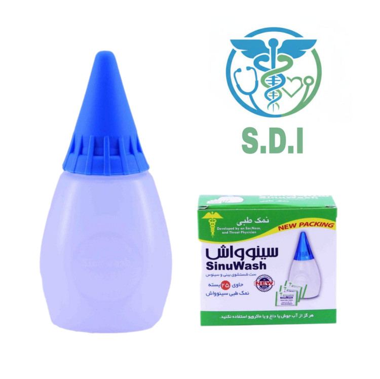 ست شستشوی بینی و سینوس سینواش مدل Nasal Wash با نمک طبی